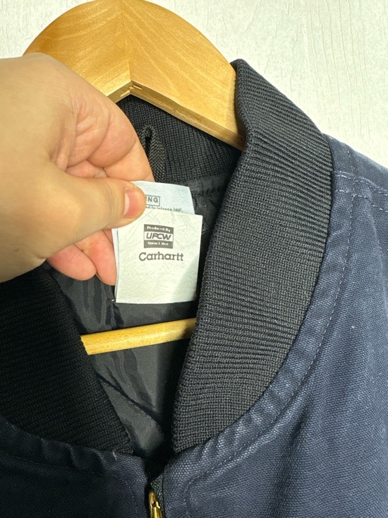 Vintage Carhartt Quilted Artic Vest “Midnight Blue” V02 MDT Size 2XLT - Picture 6 of 12